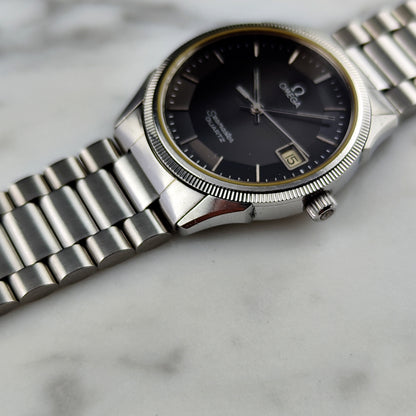 OMEGA Seamaster Quartz Black Dial Pie Pan 1978 Super Rare [REF. 196.0232]