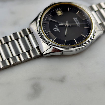 OMEGA Seamaster Quartz Black Dial Pie Pan 1978 Super Rare [REF. 196.0232]