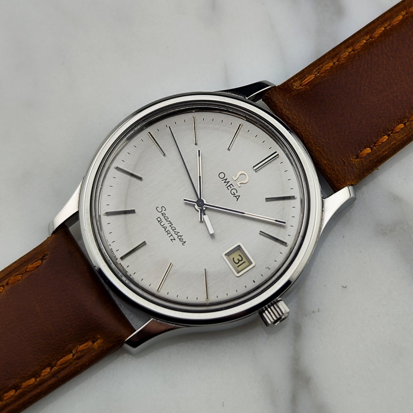 OMEGA Seamaster Quartz Date Silver Dial [REF. 196.0106]