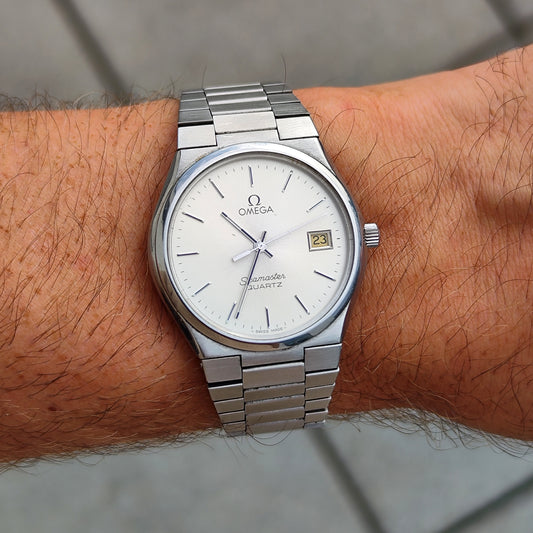 Omega Seamaster Quartz Date Silver Dial 1979 [REF. 196.0168]