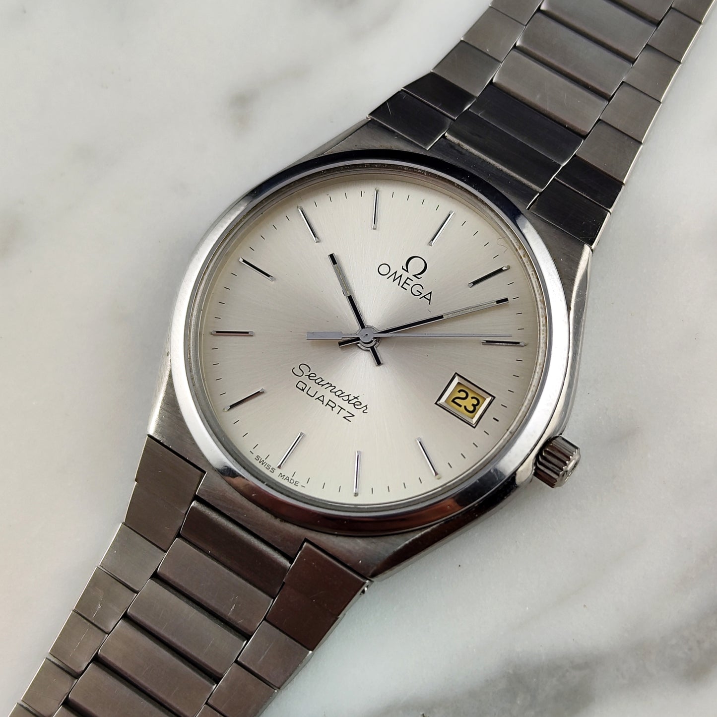 Omega Seamaster Quartz Date Silver Dial 1979 [REF. 196.0168]