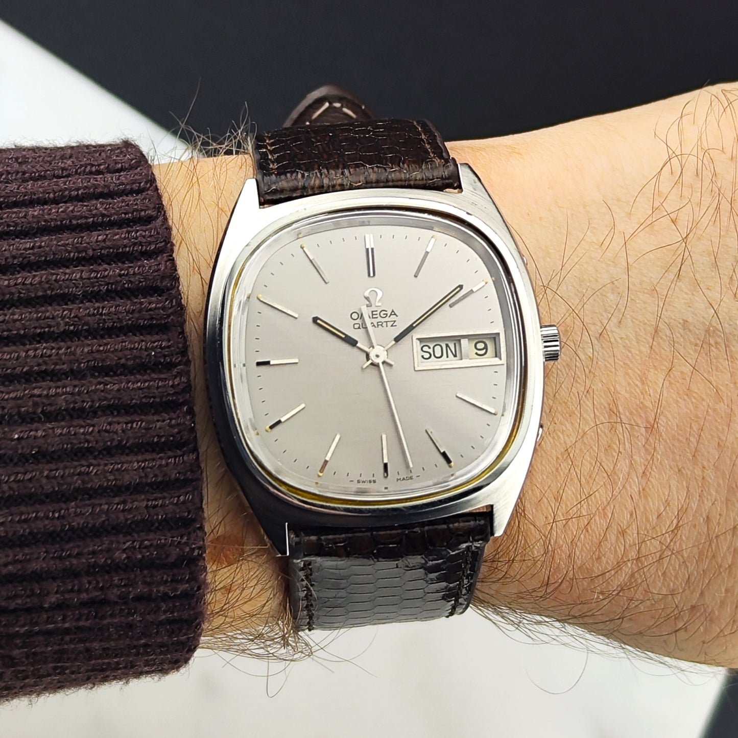 OMEGA Seamaster Quartz Day-Date Signed Crystal Mint+ [REF. 196.0066]