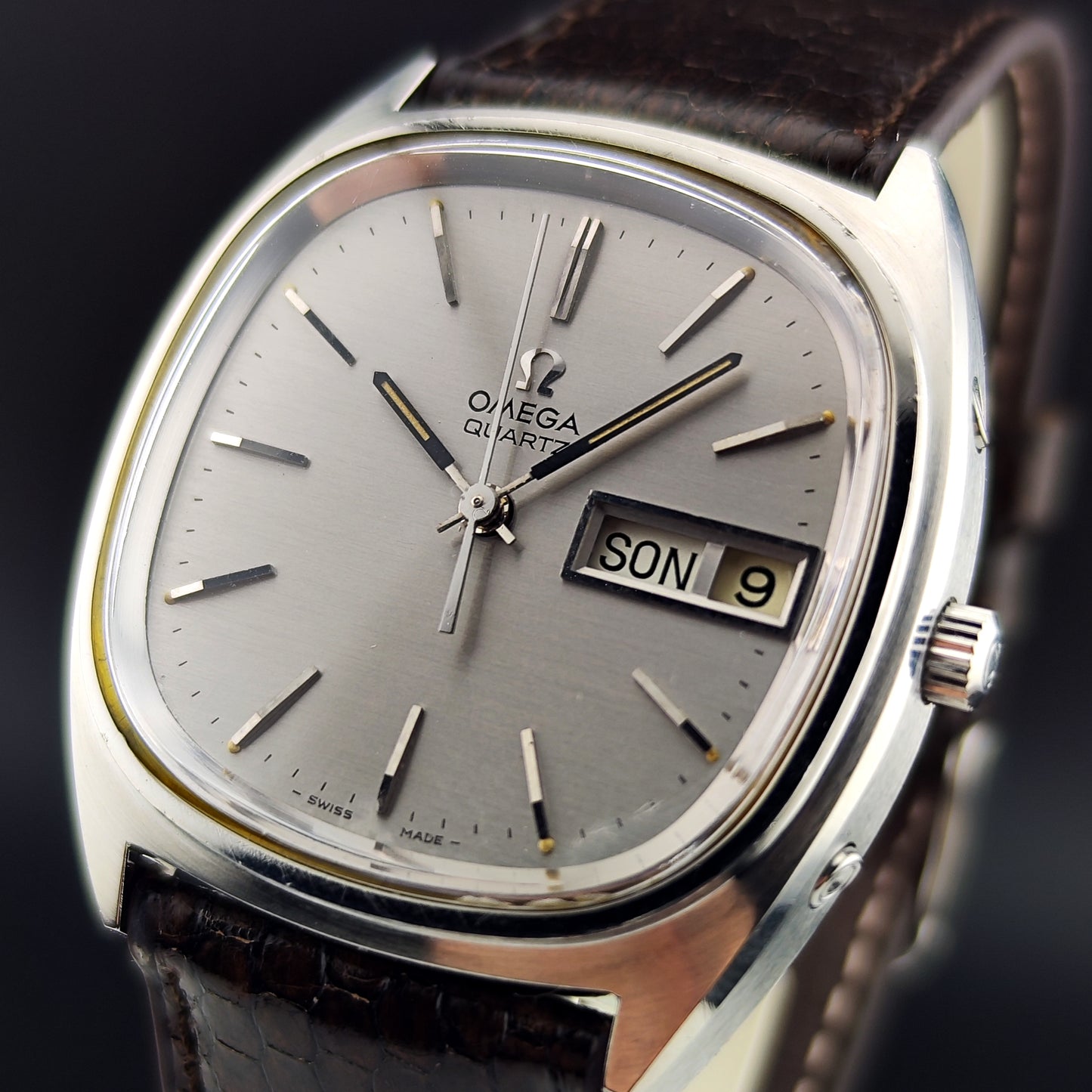 OMEGA Seamaster Quartz Day-Date Signed Crystal Mint+ [REF. 196.0066]