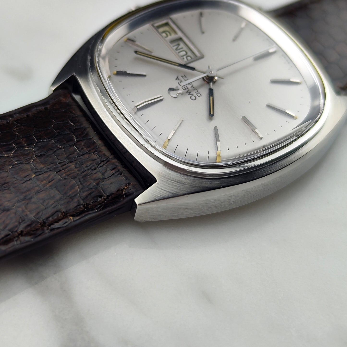 OMEGA Seamaster Quartz Day-Date Signed Crystal Mint+ [REF. 196.0066]