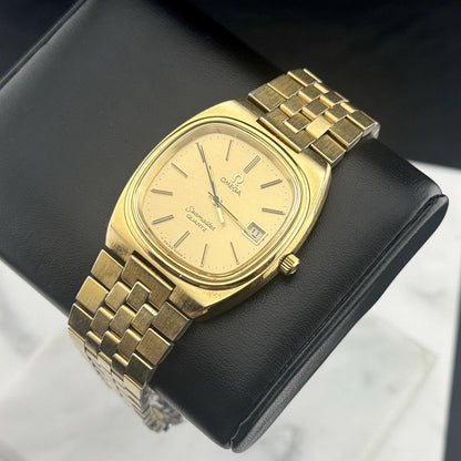 OMEGA Seamaster Quartz Date Gold Rare [REF. 196.0085]