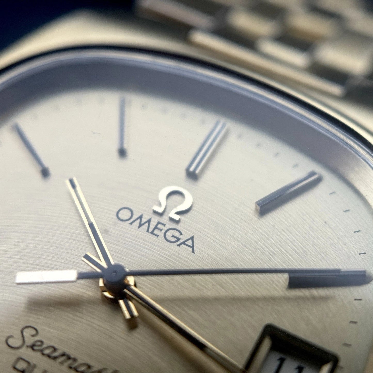 OMEGA Seamaster Quartz Date Gold Rare [REF. 196.0085]