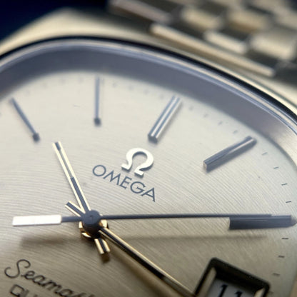 OMEGA Seamaster Quartz Date Gold Rare [REF. 196.0085]