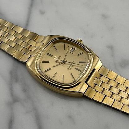 OMEGA Seamaster Quartz Date Gold Rare [REF. 196.0085]