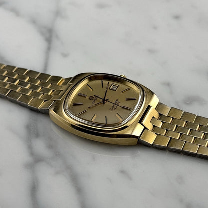 OMEGA Seamaster Quartz Date Gold Rare [REF. 196.0085]