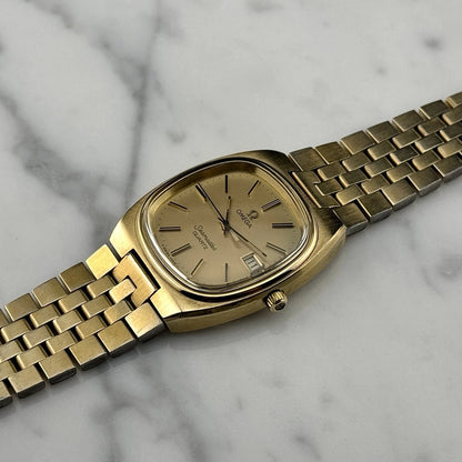 OMEGA Seamaster Quartz Date Gold Rare [REF. 196.0085]