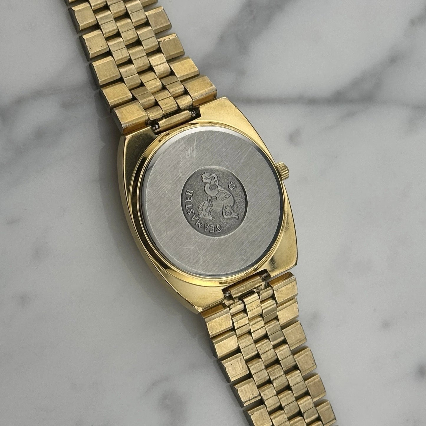 OMEGA Seamaster Quartz Date Gold Rare [REF. 196.0085]