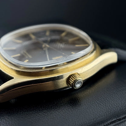 OMEGA Seamaster Quartz Gold Ultra Rare Brown Dial [REF. 196.0150]