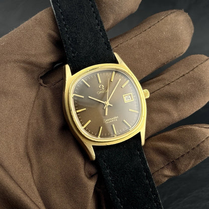 OMEGA Seamaster Quartz Gold Ultra Rare Brown Dial [REF. 196.0150]