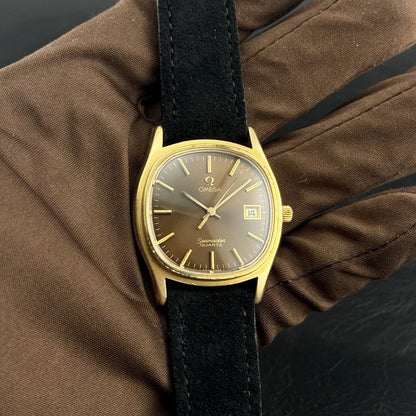 OMEGA Seamaster Quartz Gold Ultra Rare Brown Dial [REF. 196.0150]