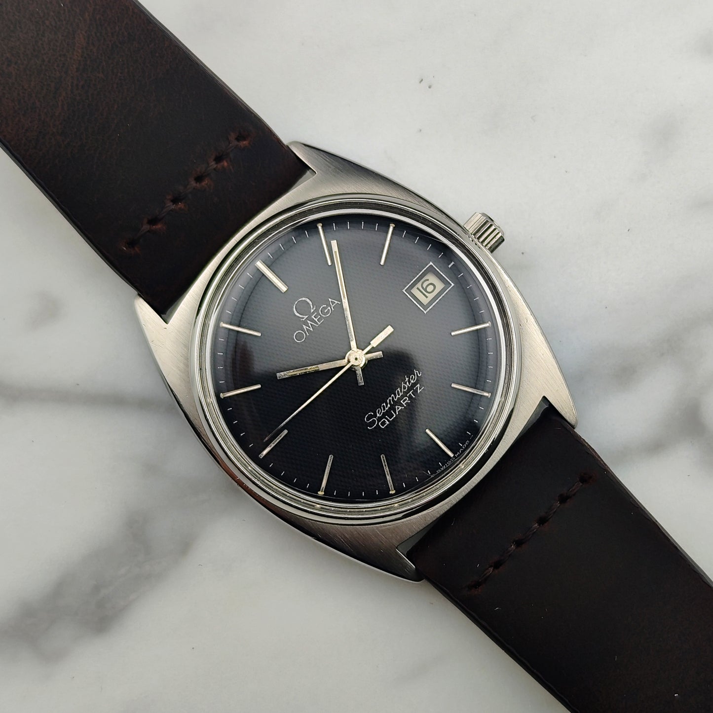 OMEGA Seamaster Quartz Grey Black Special Dial 1978 [REF. 196.0186]