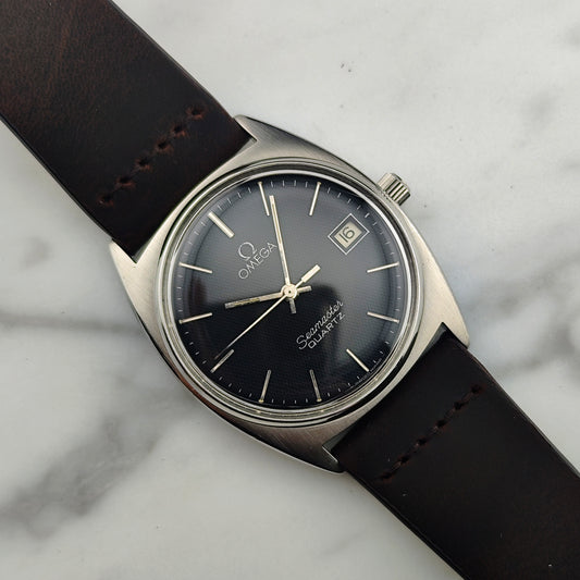 OMEGA Seamaster Quartz Grey Black Special Dial 1978 [REF. 196.0186]