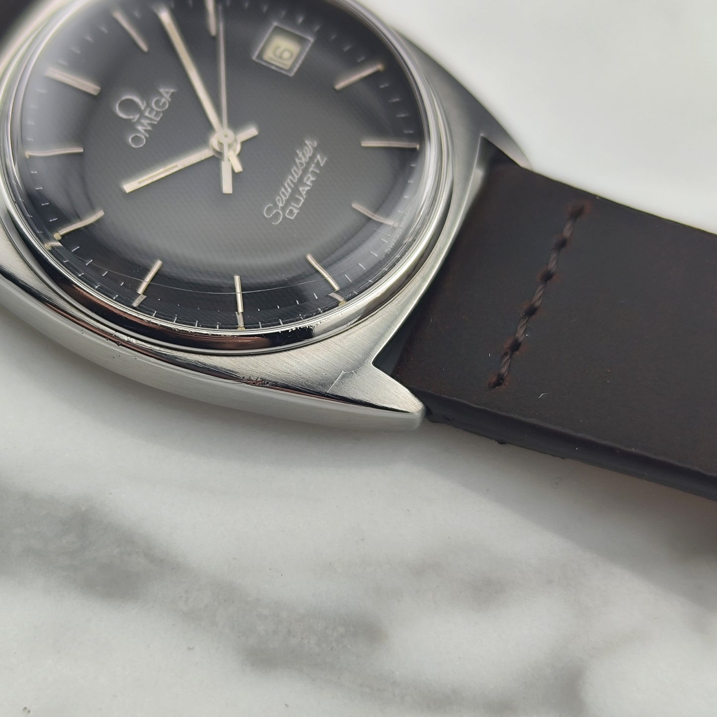 OMEGA Seamaster Quartz Grey Black Special Dial 1978 [REF. 196.0186]