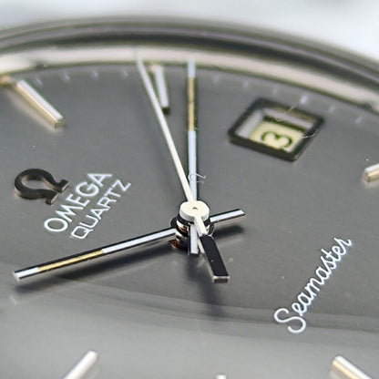 OMEGA Seamaster Quartz Grey Dial Signed Crystal 1976 [REF. 196.0076]