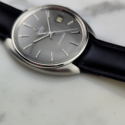 OMEGA Seamaster Quartz Grey Dial Signed Crystal 1976 [REF. 196.0076]