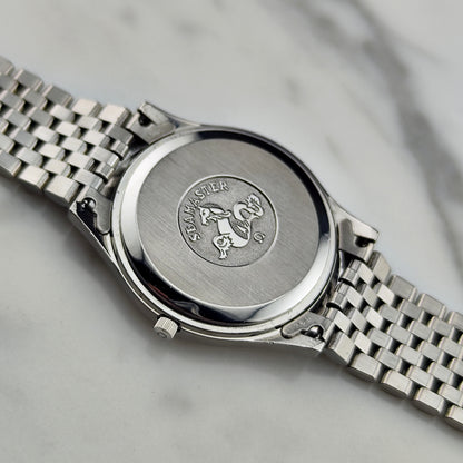 OMEGA Seamaster Quartz Rare Blue Tapestry Dial 1982 [REF. 196.0545]