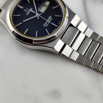 OMEGA Seamaster Quartz Rare German Day-Date Black Dial 1976 [REF. 196.0131]