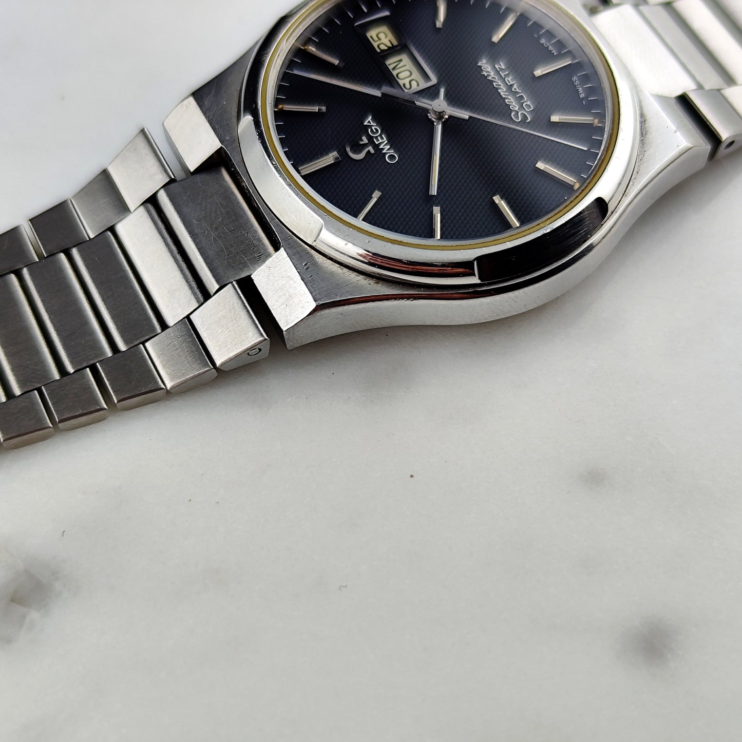 OMEGA Seamaster Quartz Rare German Day-Date Black Dial 1976 [REF. 196.0131]