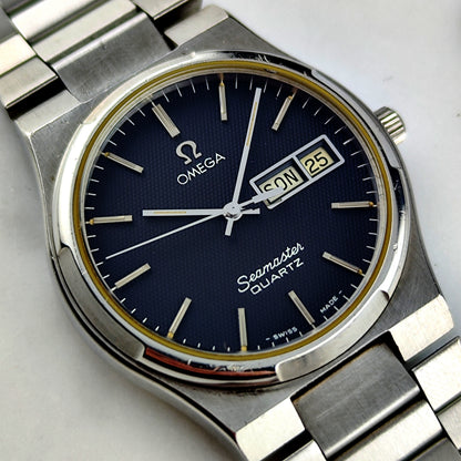 OMEGA Seamaster Quartz Rare German Day-Date Black Dial 1976 [REF. 196.0131]