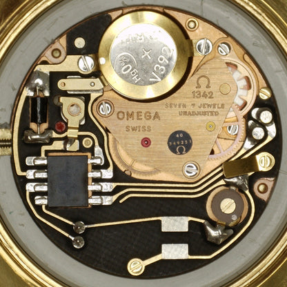 OMEGA Seamaster Quartz Gold Champagner Dial Date 1977 [REF. 196.0083]