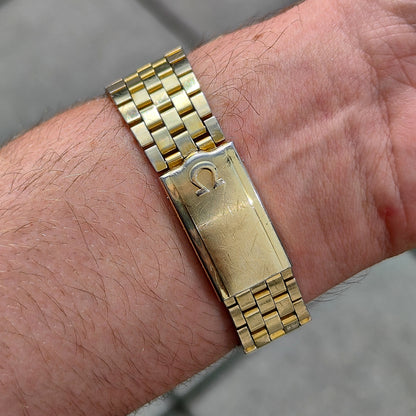 OMEGA Seamaster Quartz Gold Champagner Dial Date 1977 [REF. 196.0083]