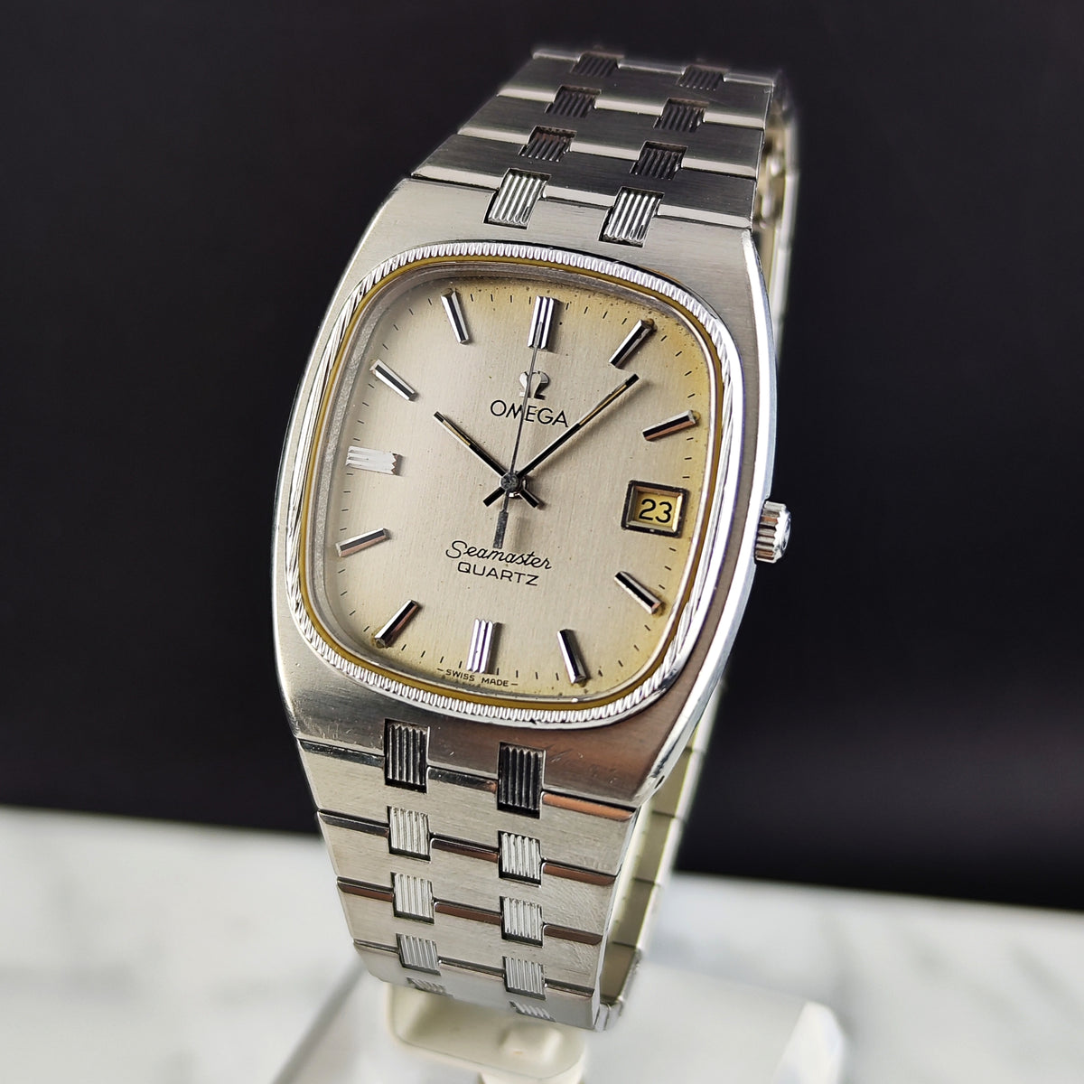 Omega Seamaster Quartz Steel Rare Date 1980 [REF. 196.0136]