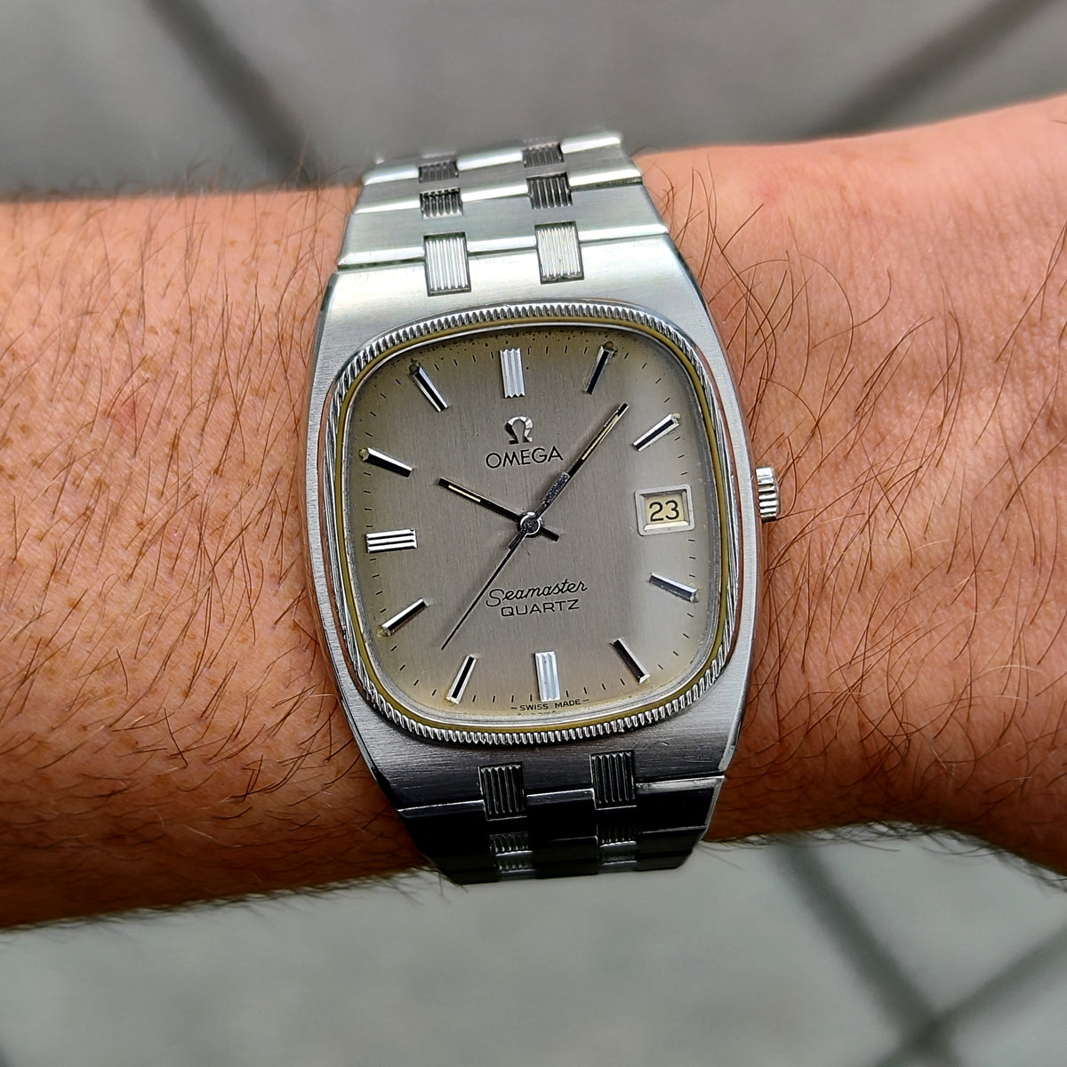 Omega Seamaster Quartz Steel Rare Date 1980 [REF. 196.0136]