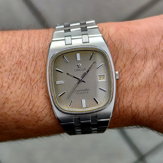 Omega Seamaster Quartz Steel Rare Date 1980 [REF. 196.0136]
