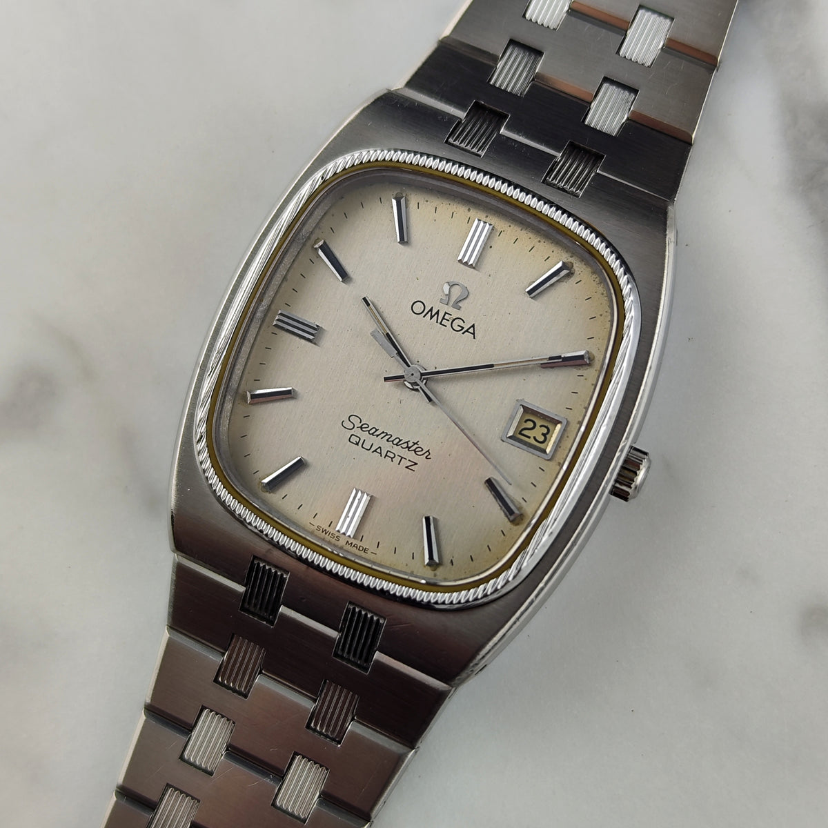 Omega Seamaster Quartz Steel Rare Date 1980 [REF. 196.0136]