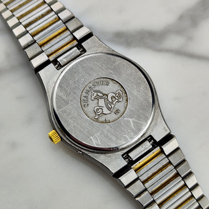 OMEGA Seamaster Quartz Two-Tone France Day-Date 1976 Super Rare [REF. 196.0131]