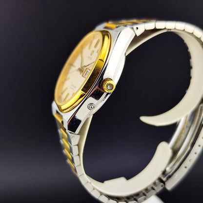 OMEGA Seamaster Quartz Two-Tone France Day-Date 1976 Super Rare [REF. 196.0131]