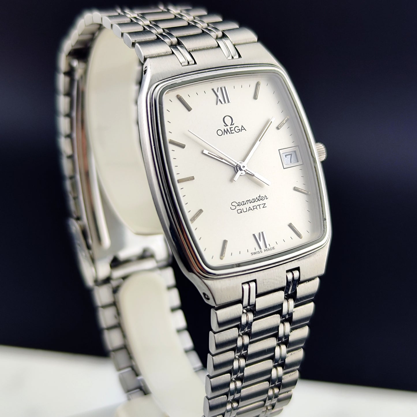 OMEGA Seamaster Quartz White Dial Date 1982 [REF. 196.0289]