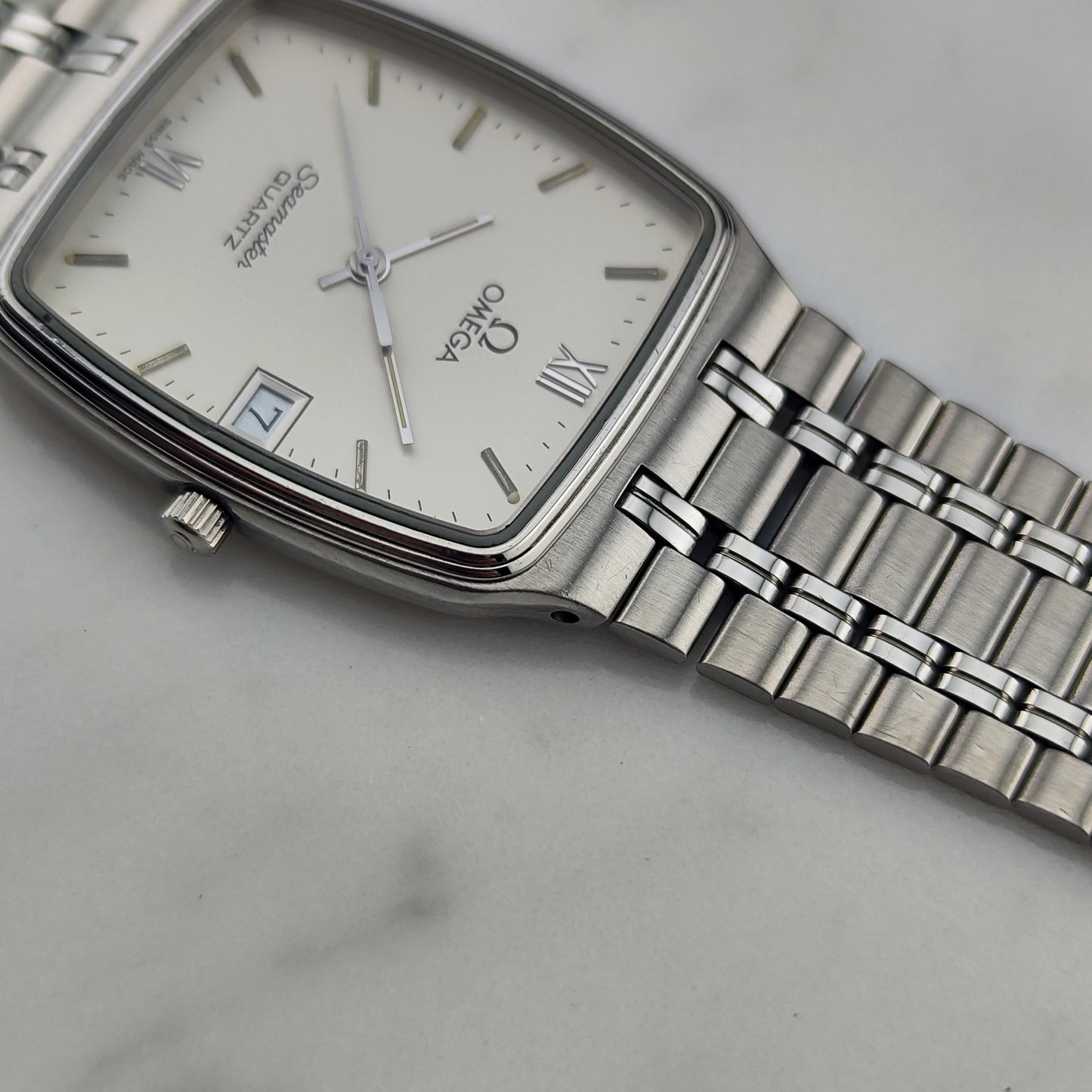 OMEGA Seamaster Quartz White Dial Date 1982 [REF. 196.0289]