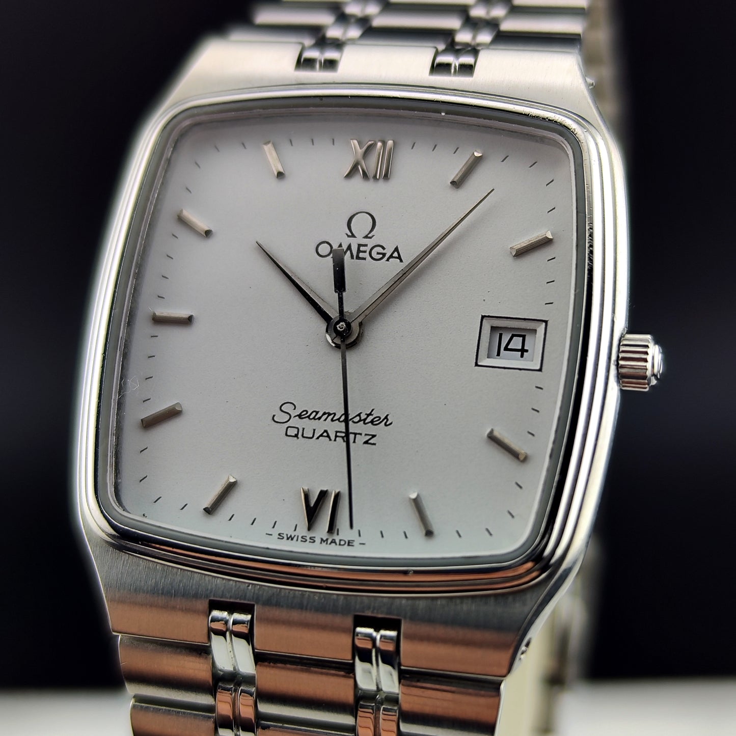 OMEGA Seamaster Quartz White Roman Dial 1982 [REF. 196.0241]