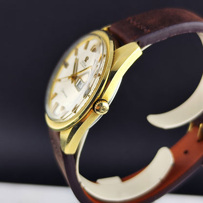 Omega Seamaster Gold White Sparkling Dial German Day-Date 1969 Serviced 09/2026 [REF. 168.032]