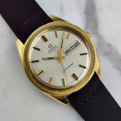 Omega Seamaster Gold White Sparkling Dial German Day-Date 1969 Serviced 09/2026 [REF. 168.032]