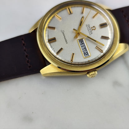 Omega Seamaster Gold White Sparkling Dial German Day-Date 1969 Serviced 09/2026 [REF. 168.032]