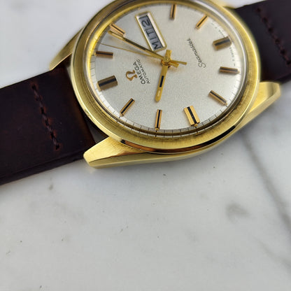 Omega Seamaster Gold White Sparkling Dial German Day-Date 1969 Serviced 09/2026 [REF. 168.032]