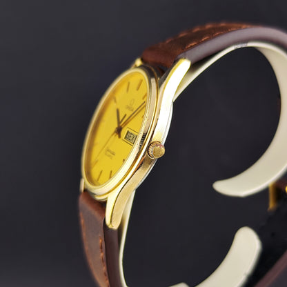 OMEGA Seamaster Gold Quartz Portuguese Day-Date 1984 Fullset [REF. 196.0268]