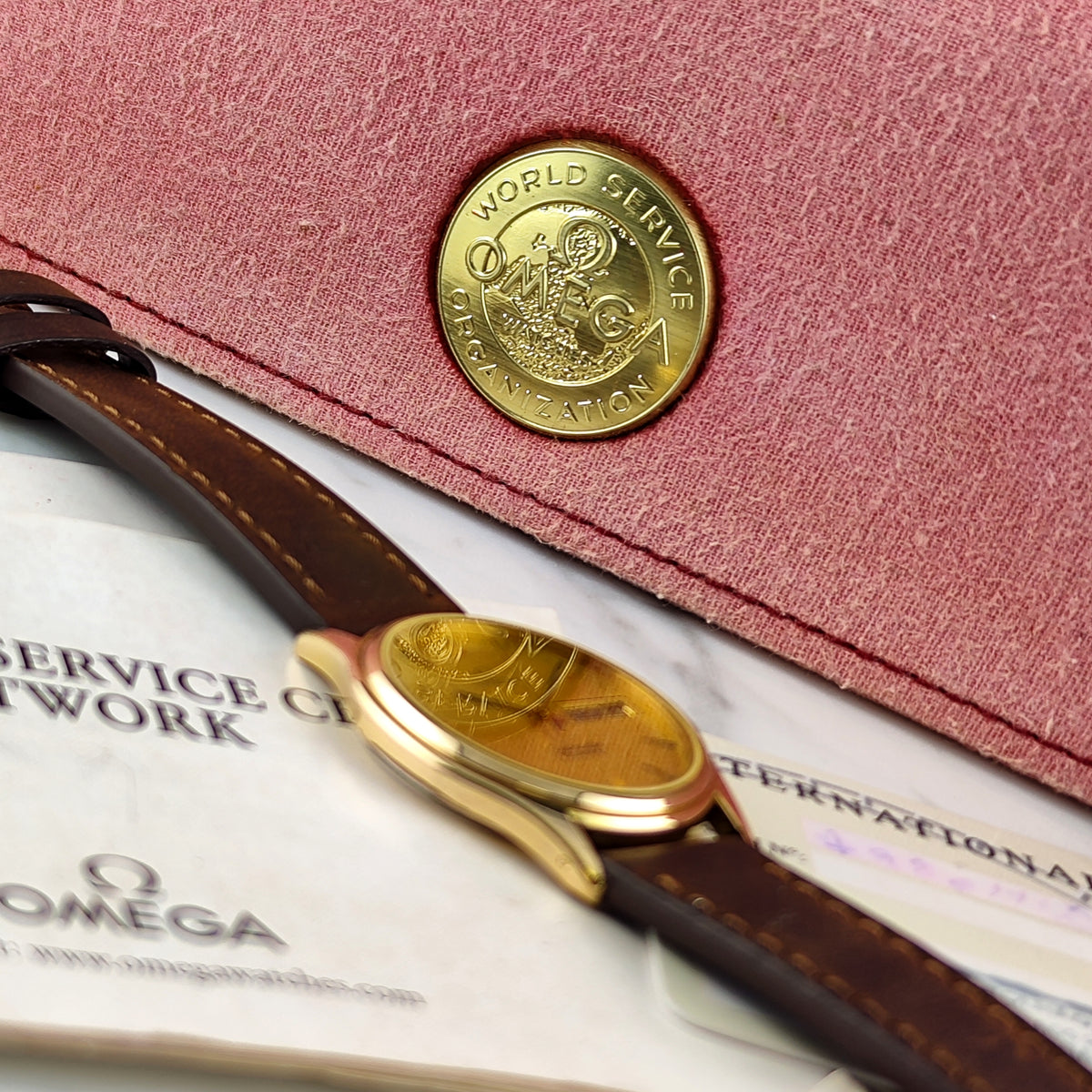 OMEGA Seamaster Gold Quartz Portuguese Day-Date 1984 Fullset [REF. 196.0268]