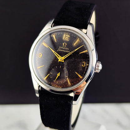 Omega Seamaster Steel Black Dial Gold Numbers 1956 [REF. 2937]