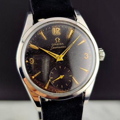 Omega Seamaster Steel Black Dial Gold Numbers 1956 [REF. 2937]