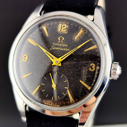 Omega Seamaster Steel Black Dial Gold Numbers 1956 [REF. 2937]
