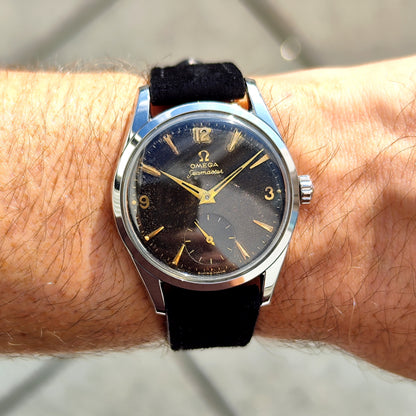 Omega Seamaster Steel Black Dial Gold Numbers 1956 [REF. 2937]