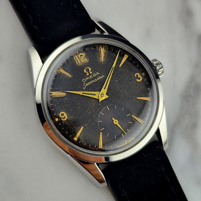 Omega Seamaster Steel Black Dial Gold Numbers 1956 [REF. 2937]