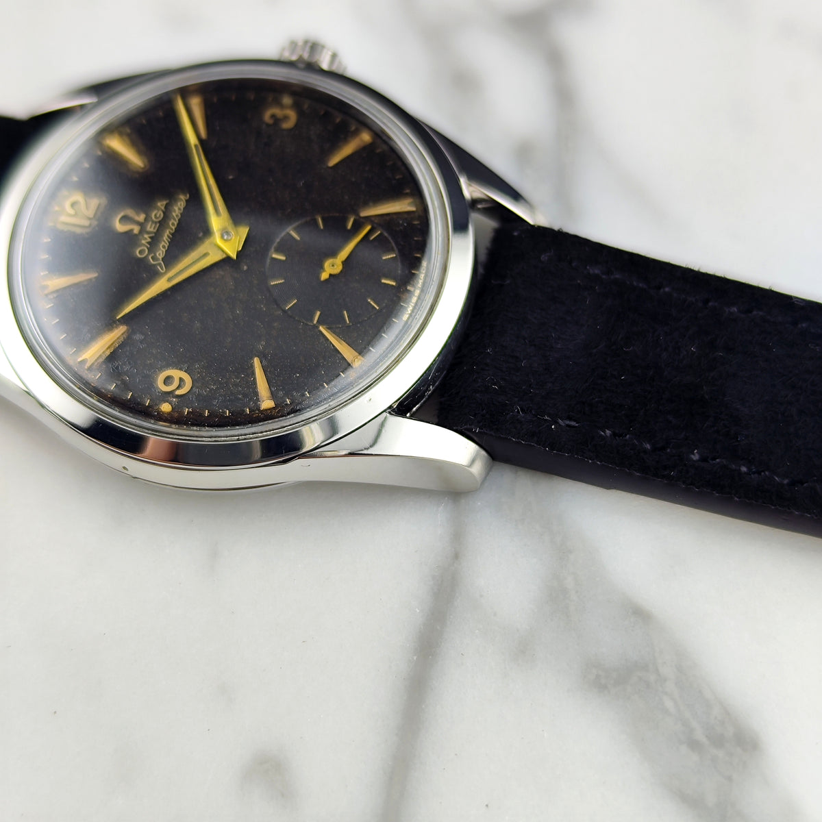Omega Seamaster Steel Black Dial Gold Numbers 1956 [REF. 2937]